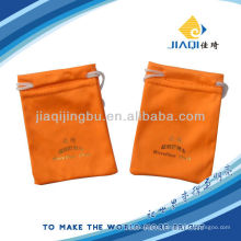 microfiber promotional pouch with gold stamping LOGO